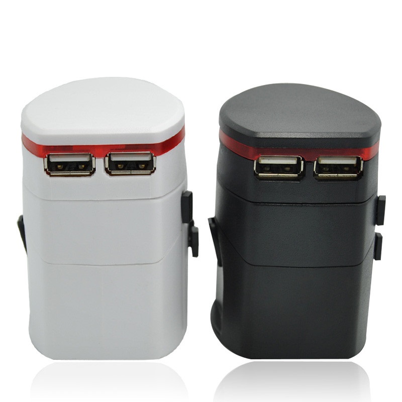 Gaver Universal Travel Adapter med 2 usb Bestselling Premium for Travling Gave