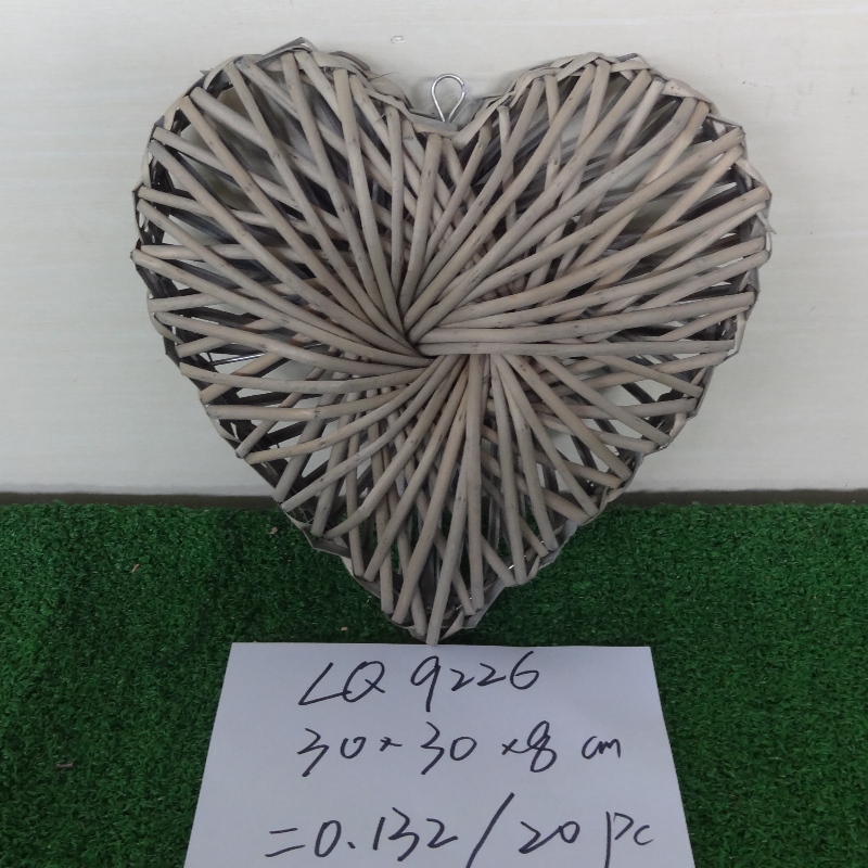 Wicker Heart- form Dekoration for Festivaler