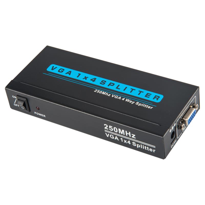 20MHz 4 Way VGA 1x4 Splitter Support 1080P