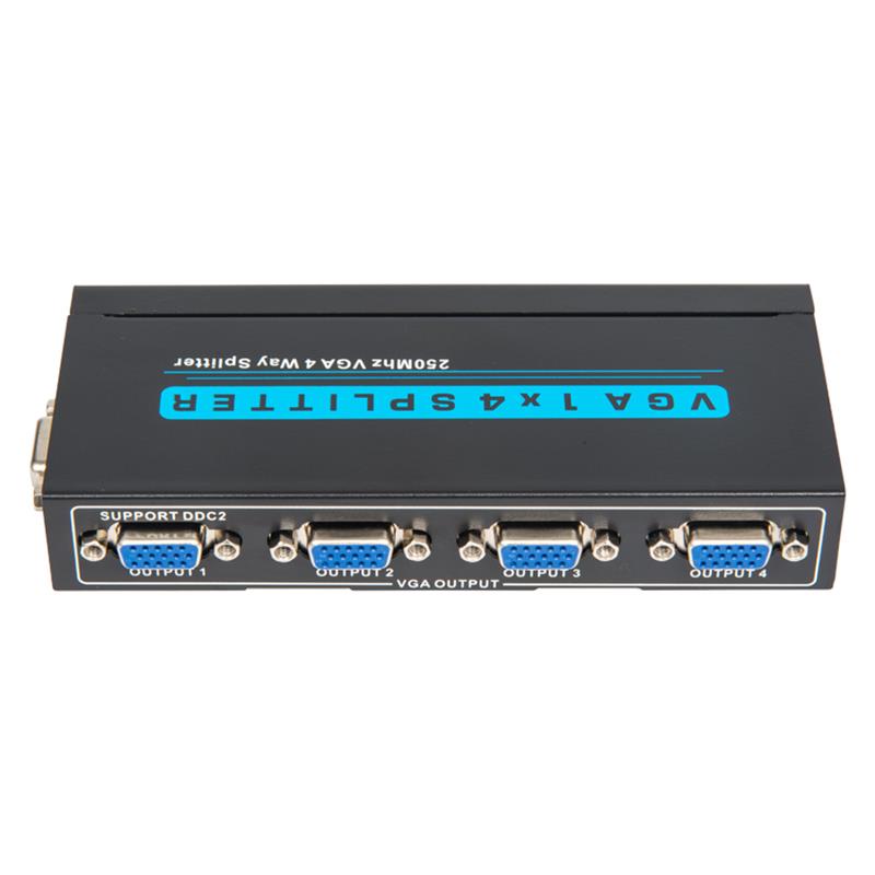 250MHz 8-vejs VGA 1x8 Splitter Support 1080P