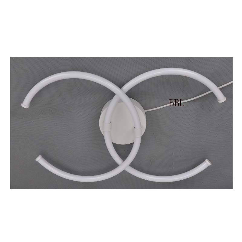 LED loftslampe med større dobbelt C akrylrør