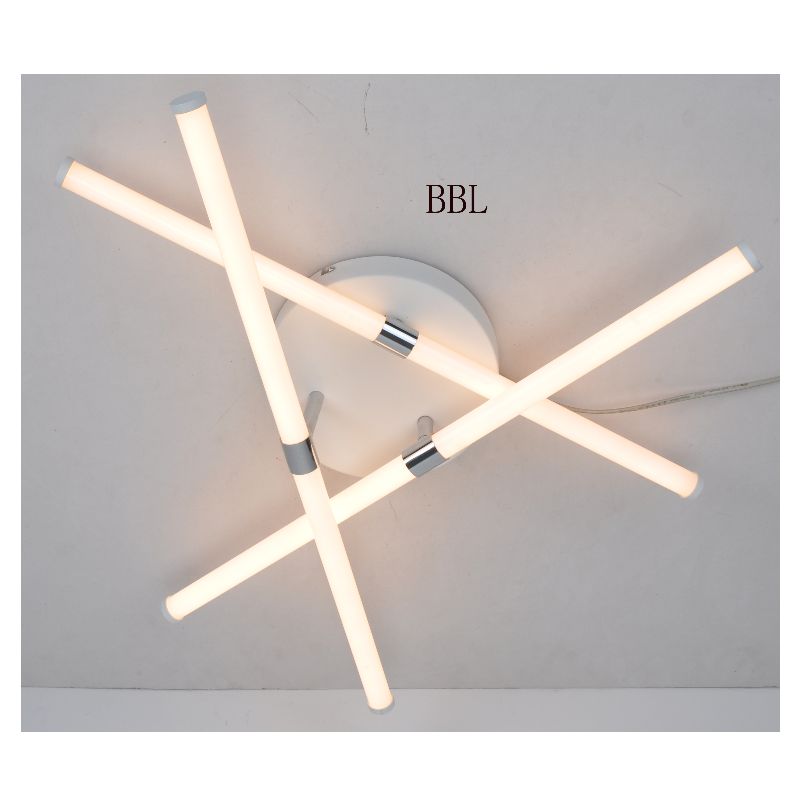 LED loftslampe med 3 stk justerbart akrylrør