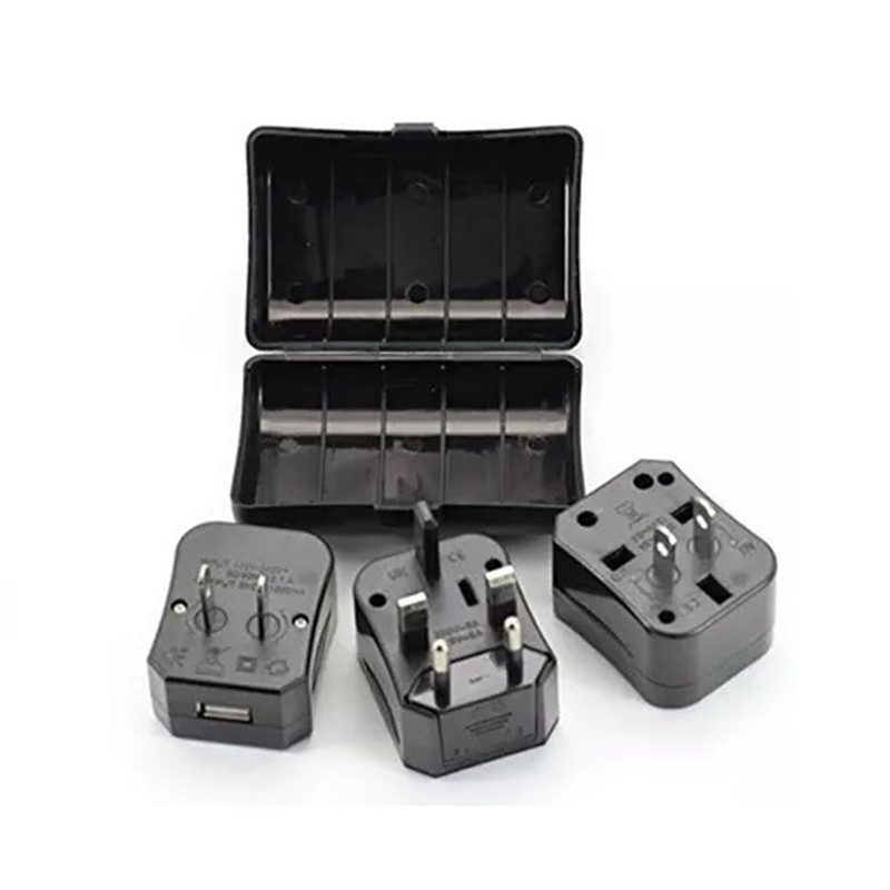 Fødselsdagsgave, salgsfremmende gave \/ bryllupsgave \/ gaveemne forretningsgave Dual USB smart plug 4 in 1 rejse adapter gave sæt