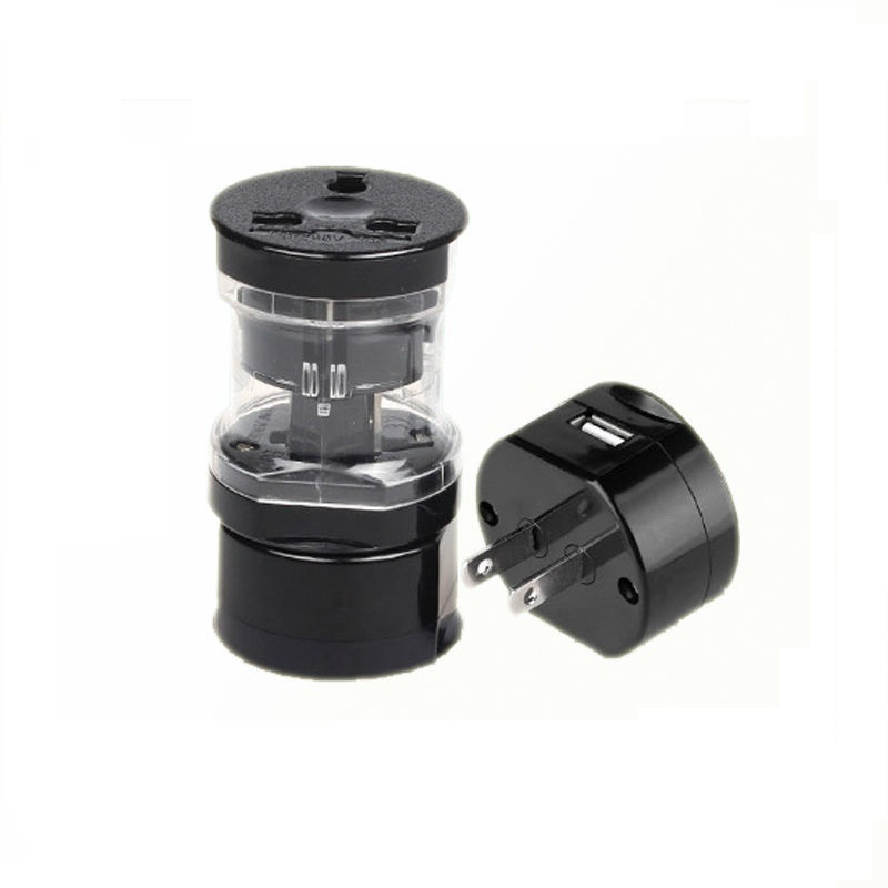 RRTRAVEL 301 Premium rejseadapter med usb-port, universalstikadapter, internationalt stik [US UK EU AU] 6-delt sæt