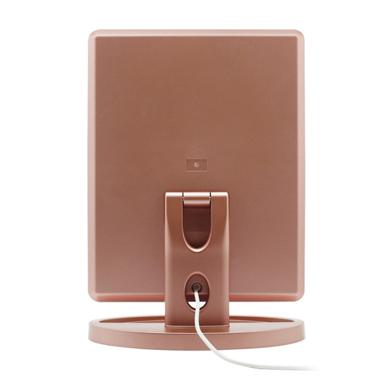 LED soveværelses makeup spejl med dæmpningslys 5X 7X forstørrelsespejl