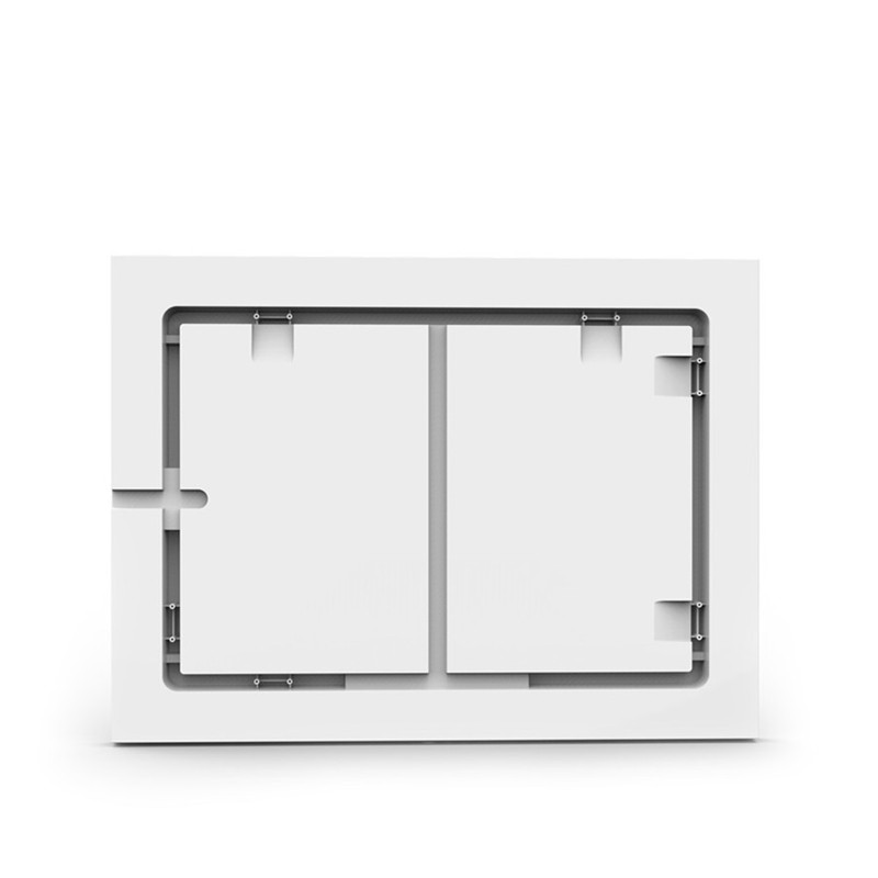 Spejl med tågeløst nærkontakt med tre farvelys med indbygget spejlbillede med Bluetooth/Digital Clock/Defogger