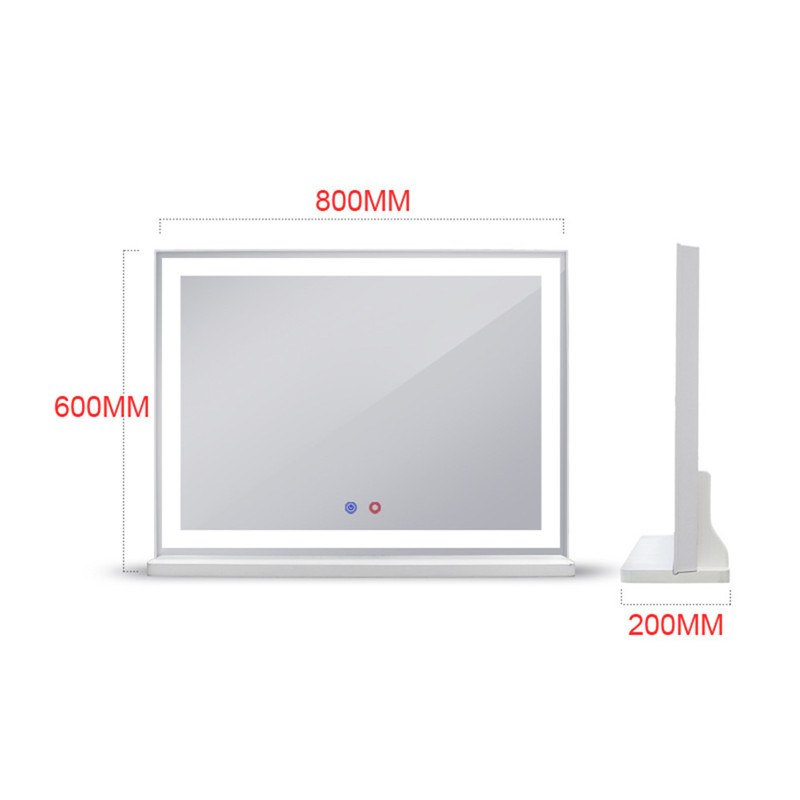 Rør ved skærmmakeup Vanity Dress Table Lighted Mirror