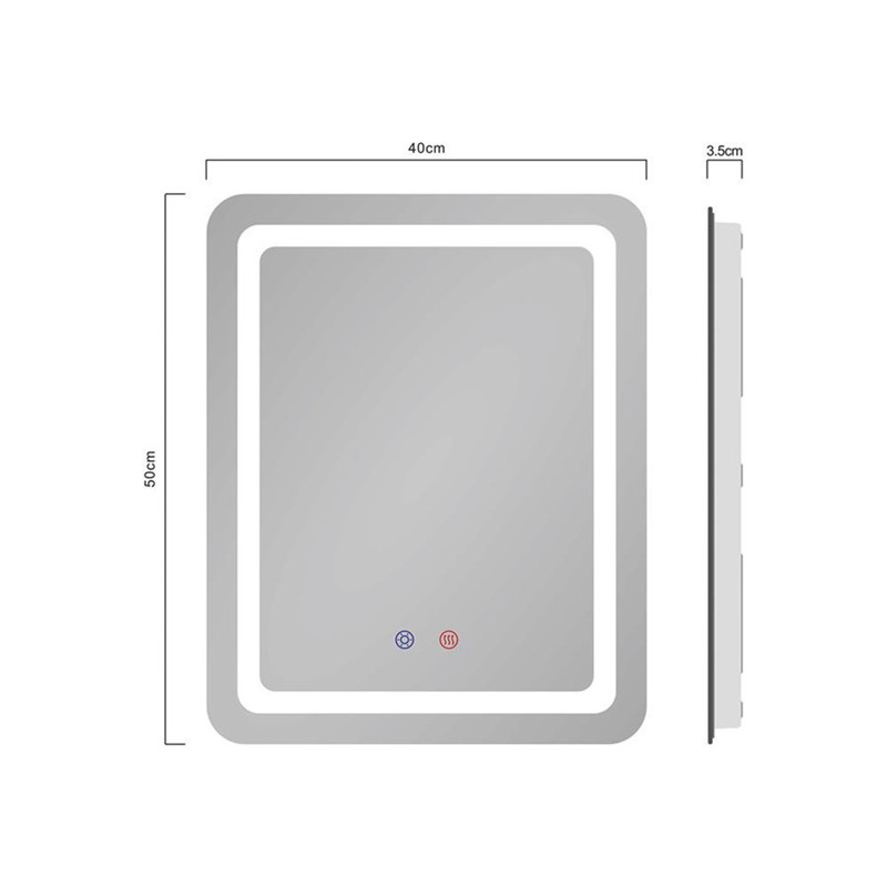 Luksushotel dekorativ dekorativ væg Moderne design badeværelse LED spejllys