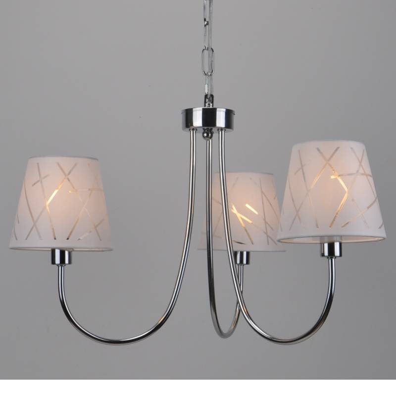 Pendant-lampe med 3pc-dugskygge