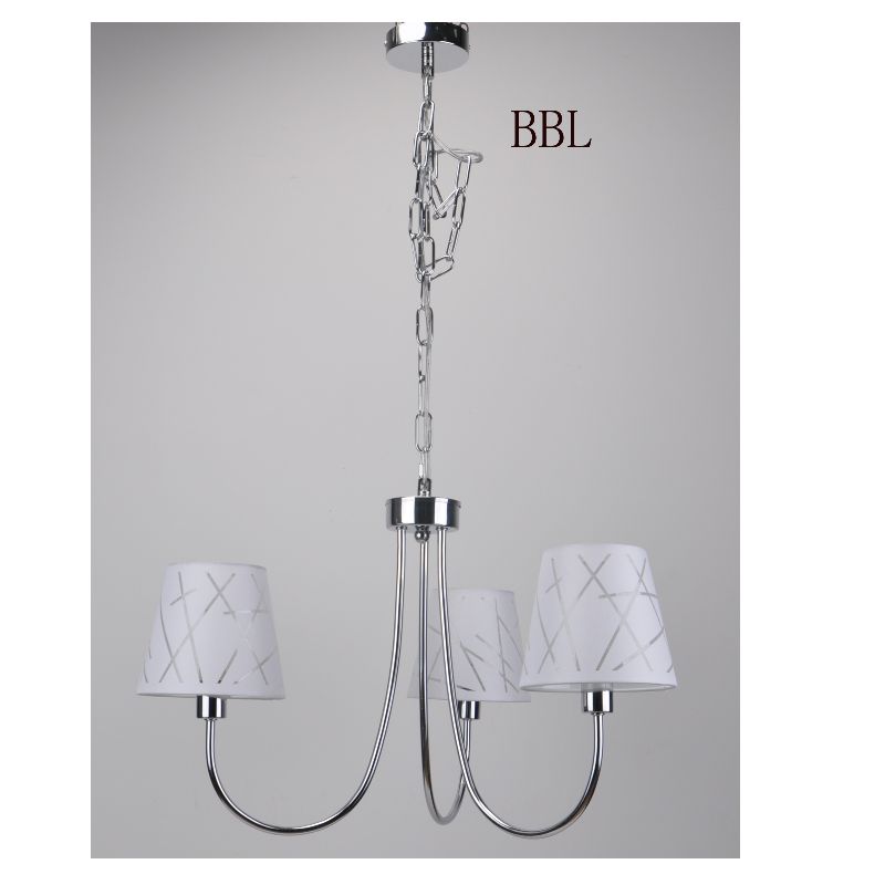 Pendant-lampe med 3pc-dugskygge