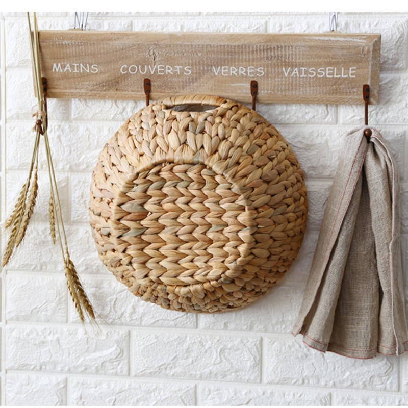 Vævet vandhyacintkurv