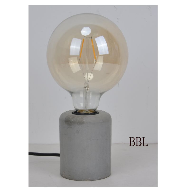 Bordlampe med lille søjlebetonfod