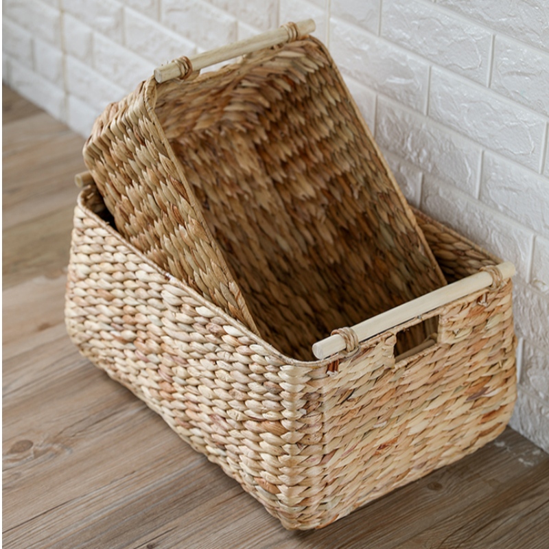 Sæt med 3 vandhyacintopbevaringskurv