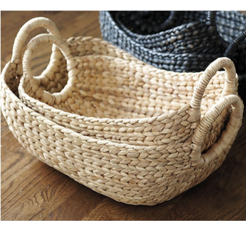 Ovalt vævet serverbakke