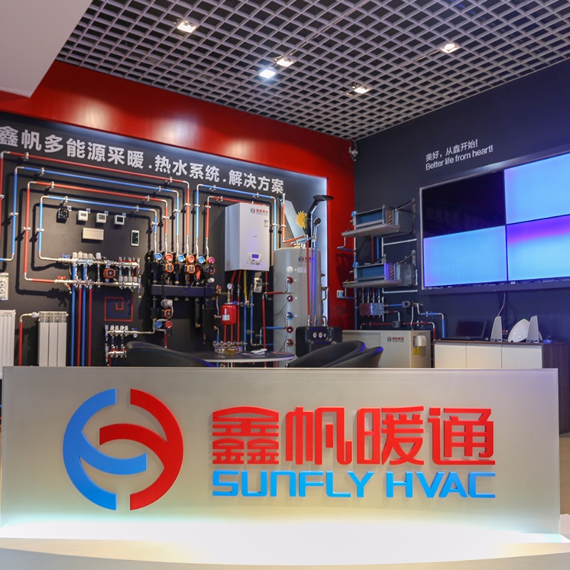 Sunfly XF20005B Geotermisk vanddelere Full messing manifold til vandrør gulvvarmeblandingsventil