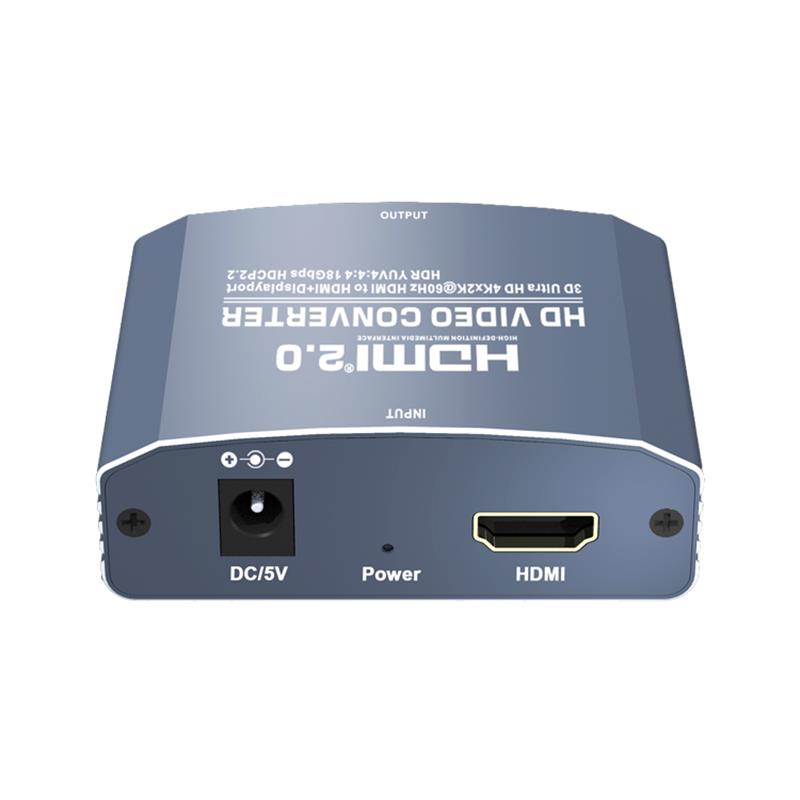 3D Ultra HD 4Kx2K @ 60Hz HDMI til HDMI + DP-konvertering Support HDMI2.0 18 Gbps HDR YUV4: 4: 4 HDCP2.2