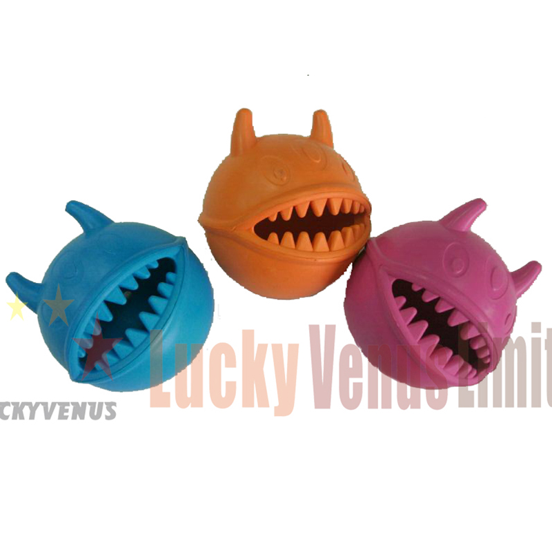 Gummi hund tygge legetøjsdispenser til mad til langsom mad