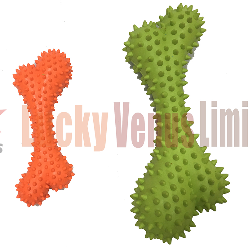 Gummi knogler hund tygge legetøj kæledyr knik legetøj til tandbid