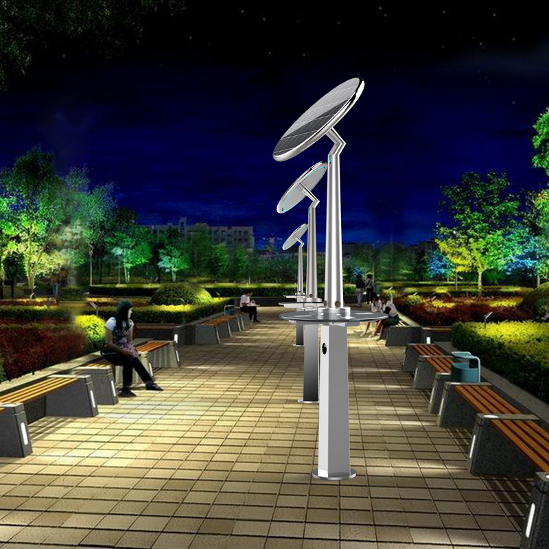 Populære smarte solcelledrevne udendørs gademøbler til opladning af mobiltelefoner