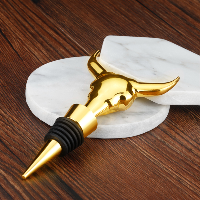Metal dekoration kohoved formet vinstopper