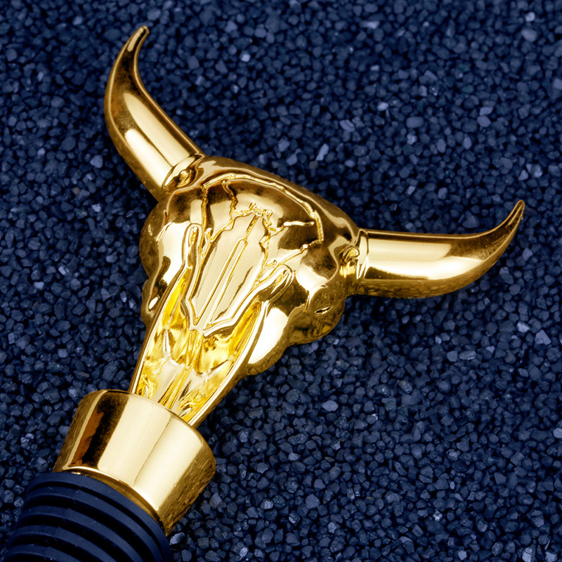 Metal dekoration kohoved formet vinstopper