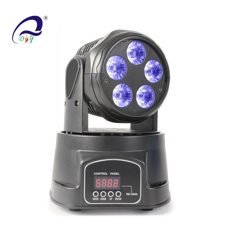 PL-12 5*15W RGBWA LED Mini Flytning Head Wash Light