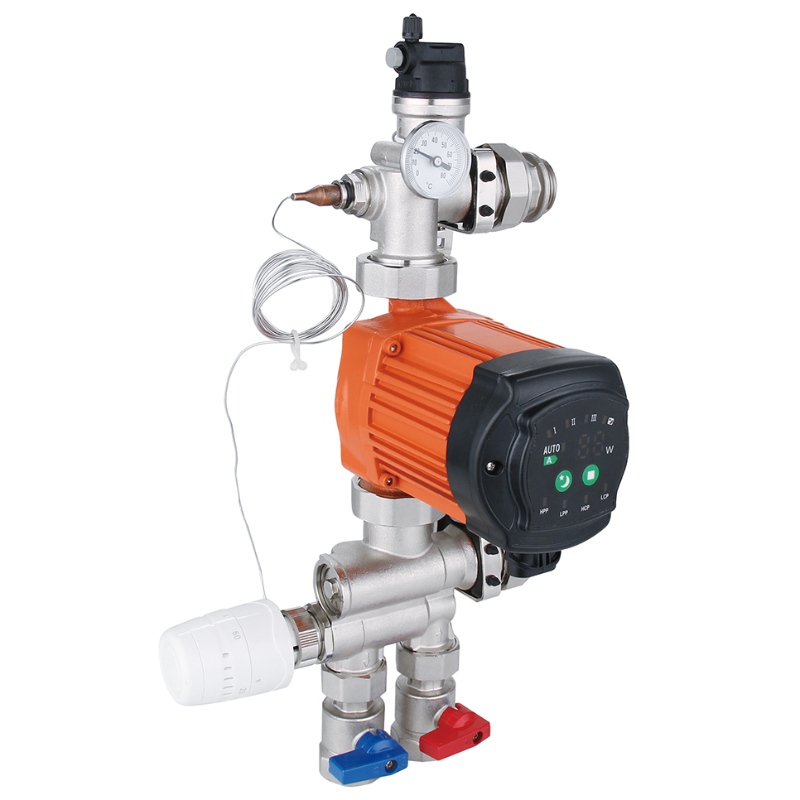 Ventilen til blanding af ventil til varmeanlæg til elektrisk understøtning