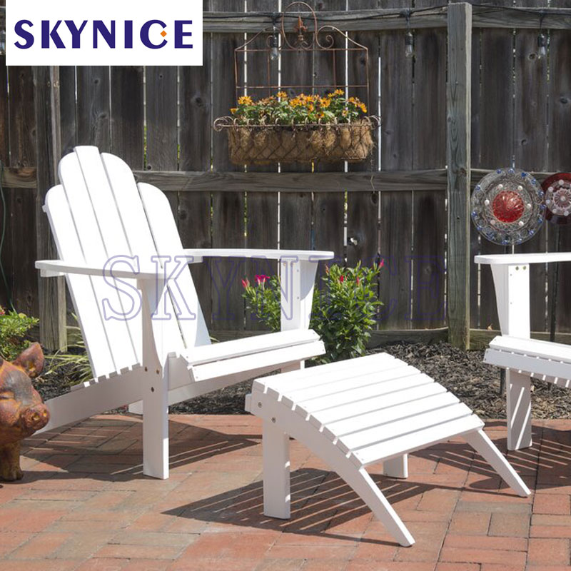 Stole af træ Adirondack for Patio Yard Deck