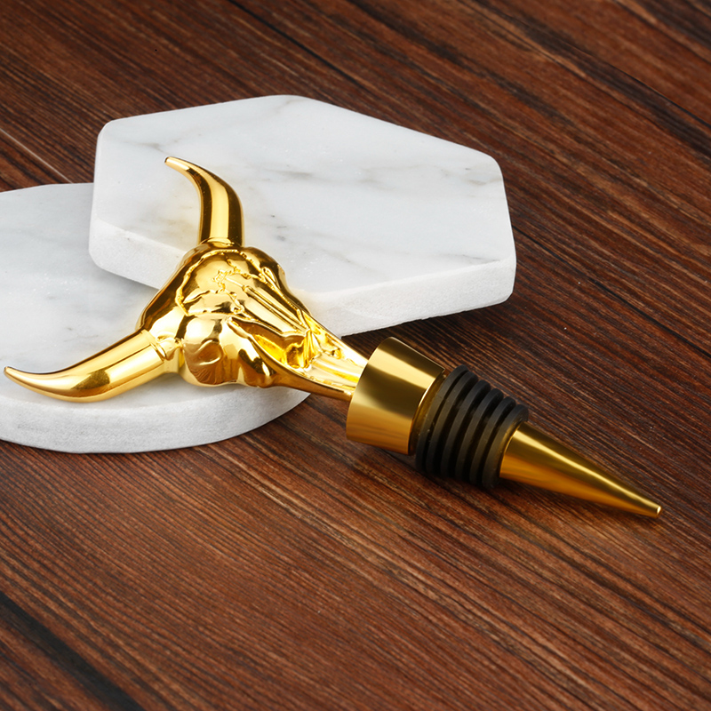 Metal dekoration kohoved formet vinstopper