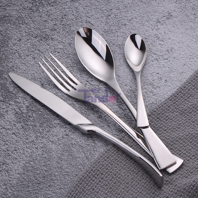 hjemmebryllup 4stk elegant rose guld inox bestik sæt