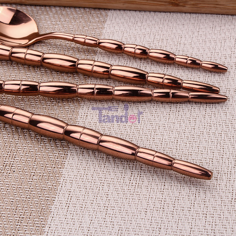 Metaller af rustfrit stål Bryllupsrejsende Hotel Bordservice med kobber