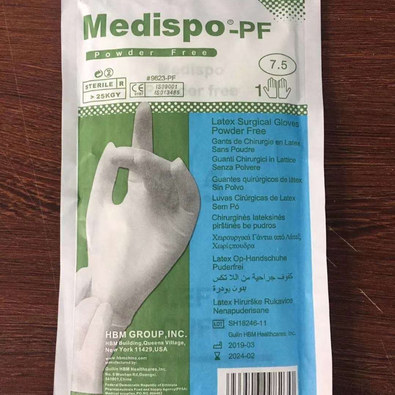 Aseptiske latexhandsker