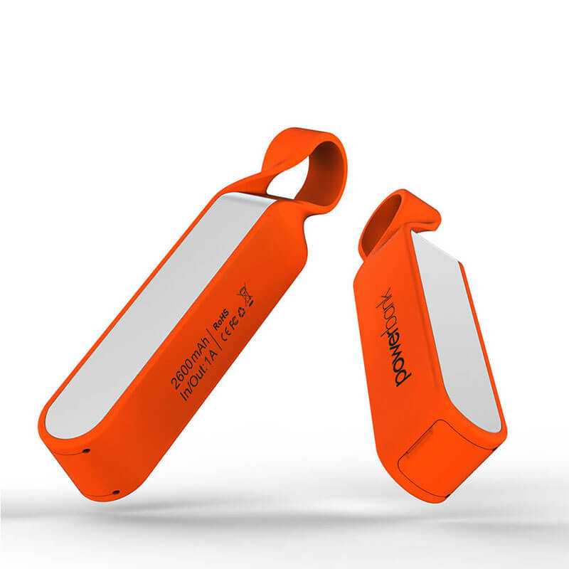 Mini vandtæt mobilbatteri IPX6 Power Bank med nøglering