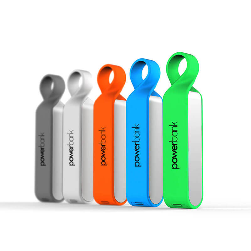 Mini vandtæt mobilbatteri IPX6 Power Bank med nøglering