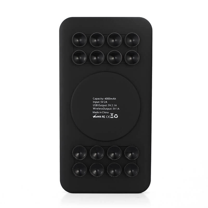 4000MAH/5000MAH/10000MAH Wireless Fast Charging Power Bank med Suction Cup for all Smart Phones