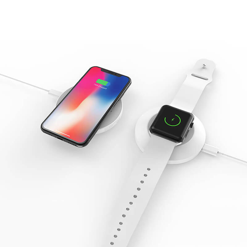 Begge parter Trådløs opladning til iPhone og iWatch