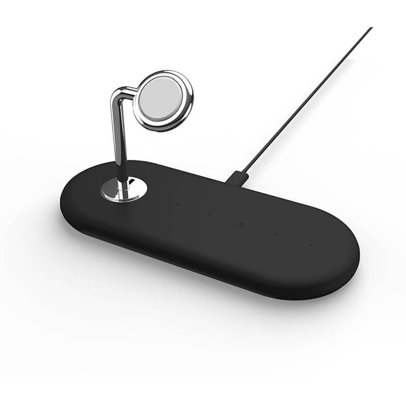 3 i 1 trådløs opladningsstation (til IPhone, Airpods og Apple Watch)