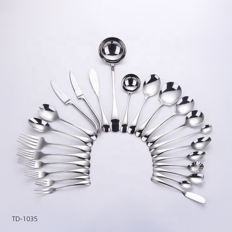 Kurve Design Stainless Steel Kitchen Restaurant Party Tableware Cutler 24PCS Set