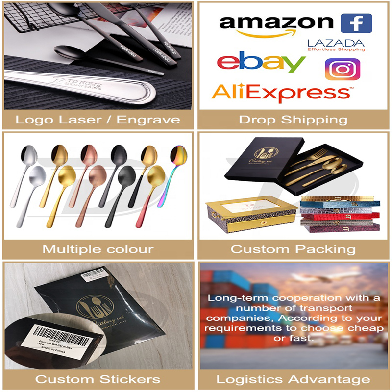 pakke med 12 sølvtøjs sættet spisesked i rustfrit stål til 12