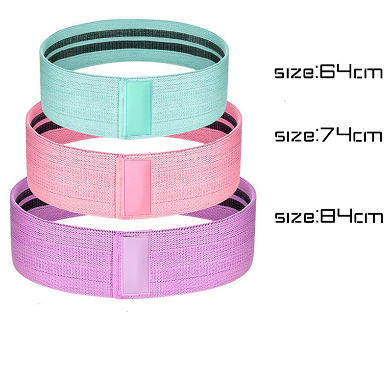 Farverigt Skridsikker modstandscirkel Hip Circle band hoftebånd