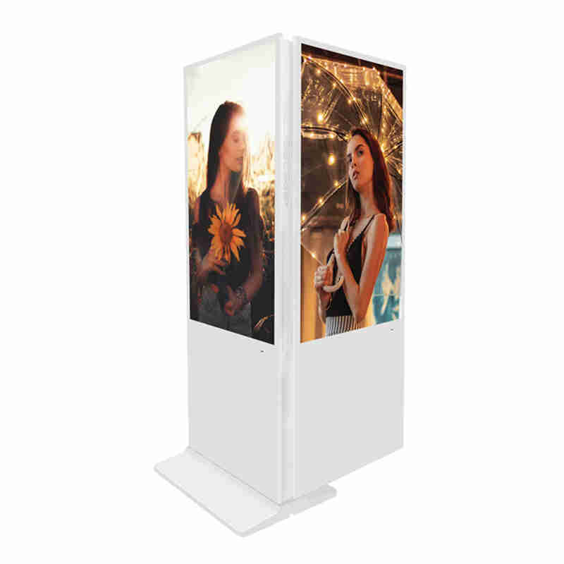 32 tommer Floor Oppositionen Double Sided Digital Sigpage kiosk Reklame Player Billboard for shopping center, kædebutik og bank lobby