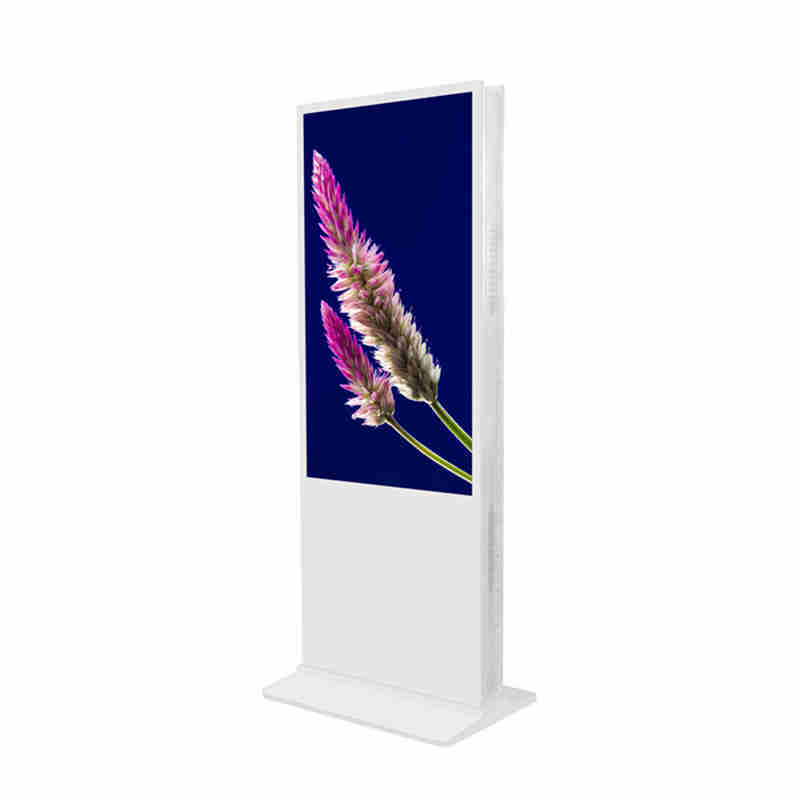 43-tommer Floor Oppsta Double Sided Digital Sigpage kiosk Reklame Player Billboard for shopping center, kædebutik og bank lobby