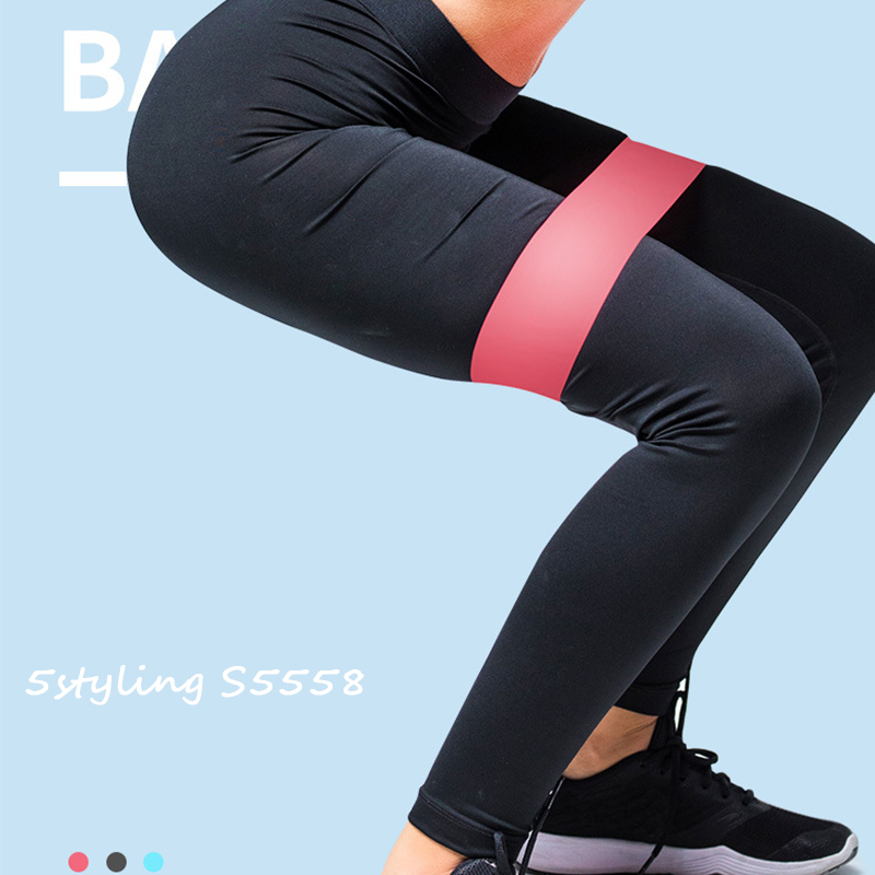 Høj kvalitet kropsformende blå gel hoftebestandighedsbånd med ankelrem