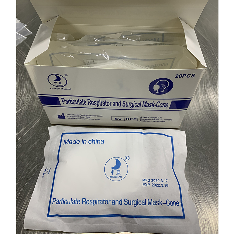HENAN LANTIAN medicinsk N95 ansigtsmaske-Producent af eksport hvid liste