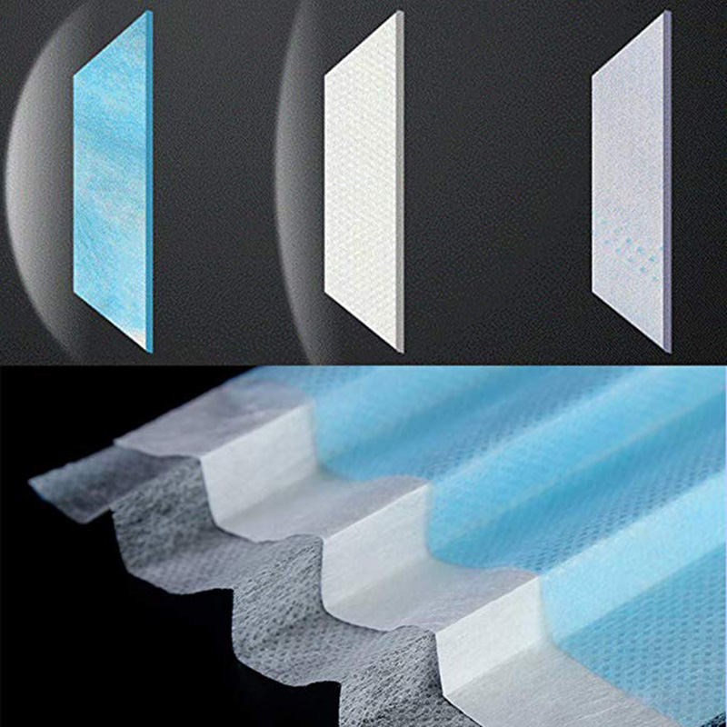 Ikke-vævet stof 3-lags engangsmasker