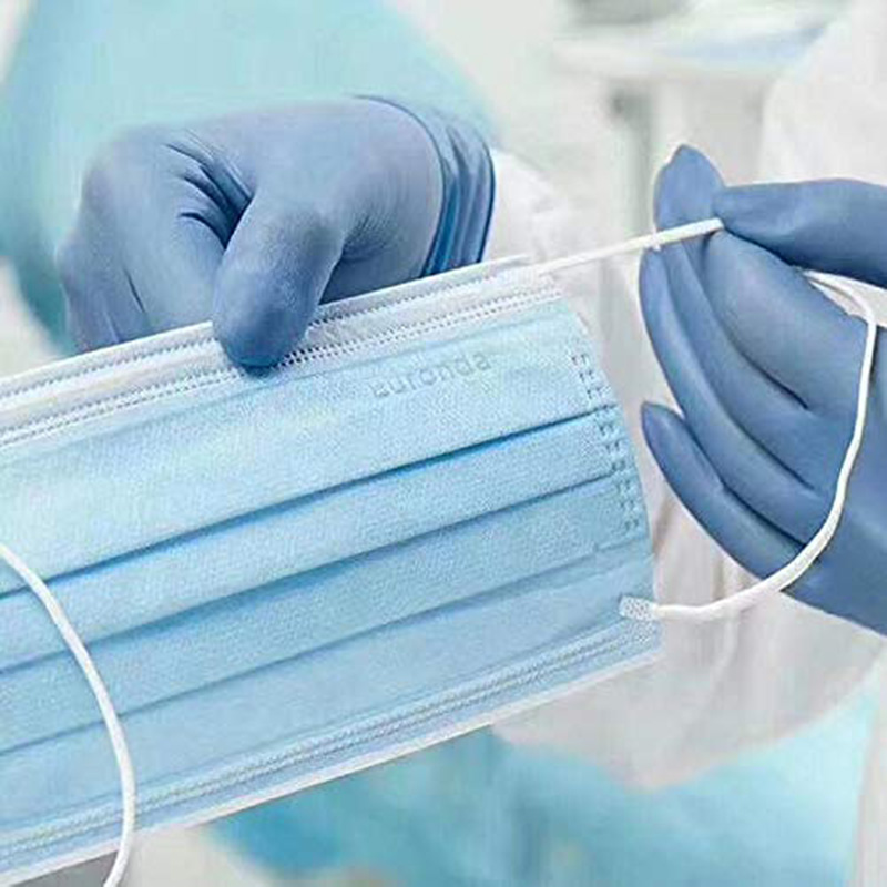 Ikke-vævet stof 3-lags engangsmasker