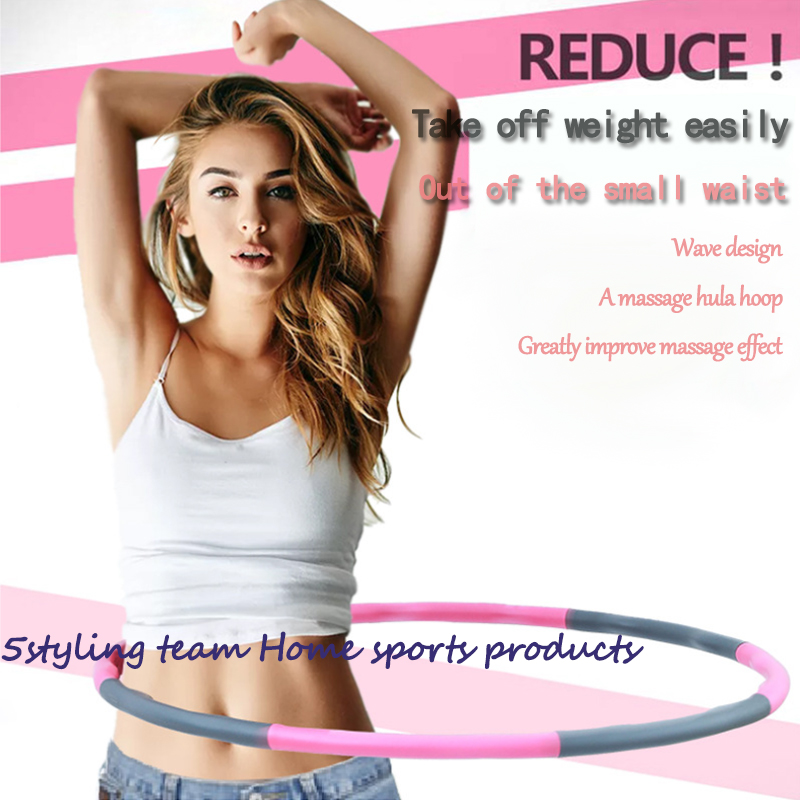 Hula hoop aftagelig hula hoop slankende ring slankende talje fitnessudstyr ring massage skum til voksne og børn