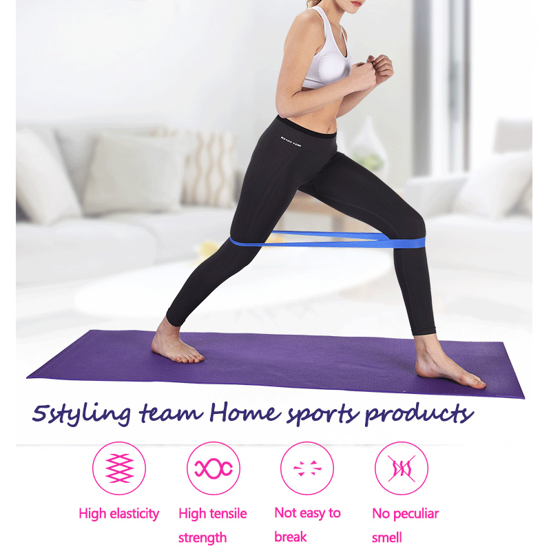 Naturlig latexrehabiliteringstræning sener fitness resistens spænding ring latex resistens bælte fitness multi-funktionel modstand ring