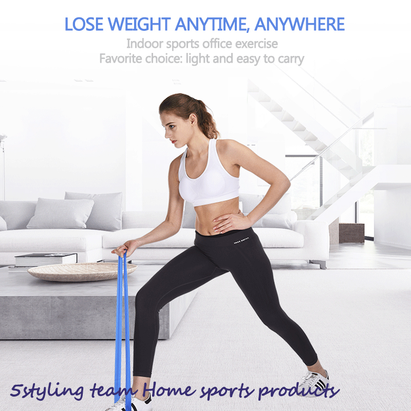 Naturlig latexrehabiliteringstræning sener fitness resistens spænding ring latex resistens bælte fitness multi-funktionel modstand ring