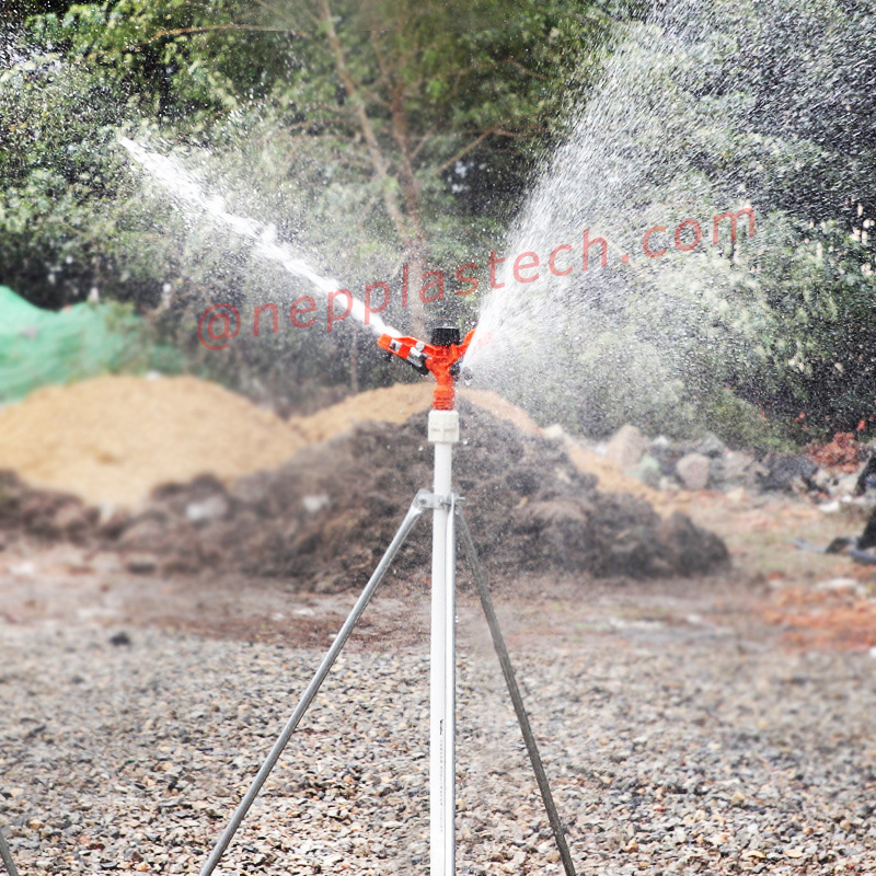 3\/4 tommer landbrugsafgrøder auto kunstvandingsværktøjer 1 tommer græsplæne Sprøjt kunstvanding Plast 360 graders roterende impulssprinkler